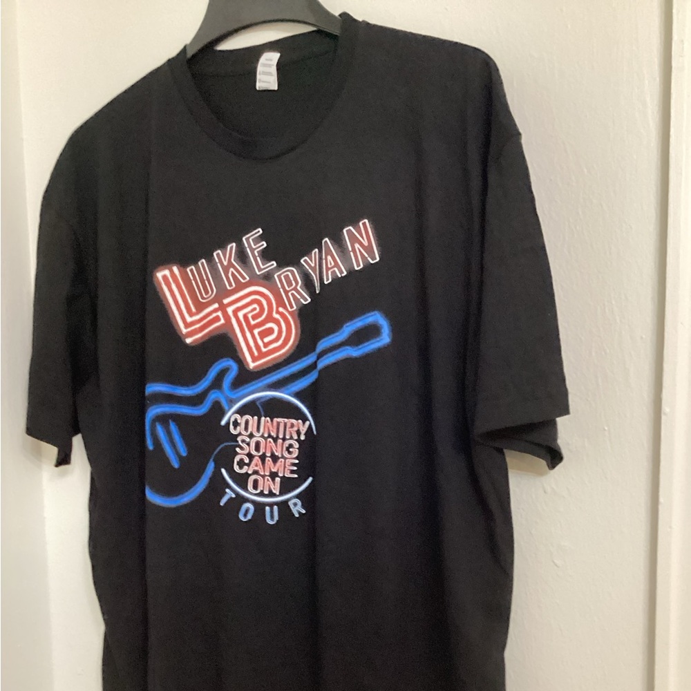 Luke Bryan Tour 2025 Graphic T-Shirt country music size L Unisex